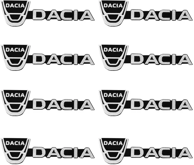 호환 르노 콜레오스 QM5 QM6 시닉 메간 플루네크 라티튜드 클리오 용 차량 장식 3D 알루미늄 배지 엠블럼, 04 For DACIA 8pcs