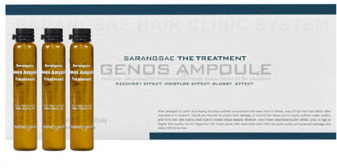 사랑새 팝 게노스 앰플 트리트먼트 손상모발 헤어팩 1박스, 12개