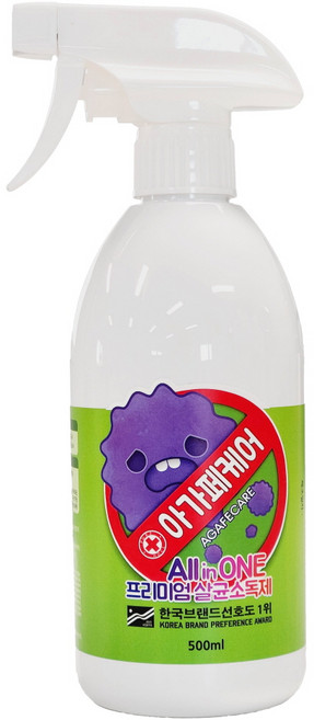아가페케어 뿌리는 스프레이 살균소독제 500, 6개, 500ml