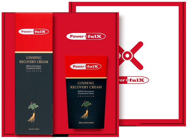파워풀엑스 진생 리커버리크림 선물세트 F07, 1개, 120ml