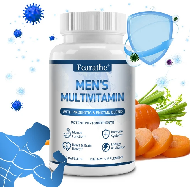 종합비타민 아연 철 구리 등의 미네랄 함유 항산화제 심장 건강 지원 근육 회복 촉진 면역력 증진, 1병, 60정, 1개 - 쿠팡