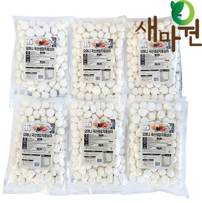 새마원 HACCP 혜성 감자옹심이1kg 강원도 명물 쫄깃한 새알 옹심이 새알심, 1kg, 6개