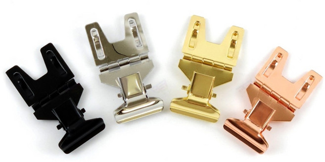 집게형 메탈 쇼카드 꽂이 진열상품 가격표 POP클립_1p, 로즈골드