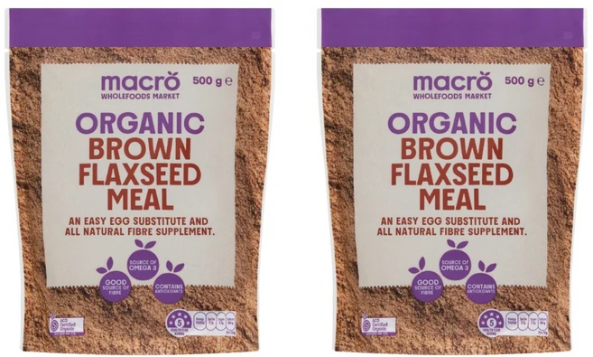 매크로 유기농 브라운 아마씨 가루 Macro Organic Brown Flaxseed Meal, 2개, 500g - 쿠팡
