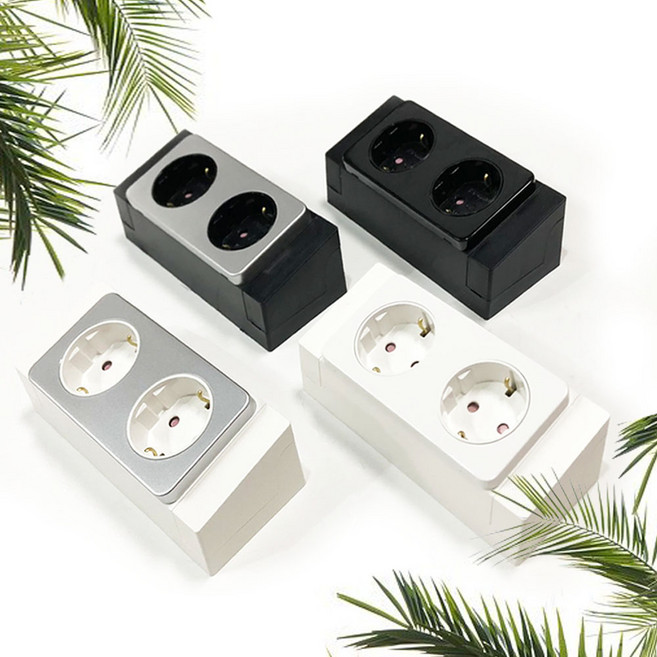 인채널 위너스 플러스 미니 코너 노출 콘센트 2구 IWC-9 위너스콘센트 가구용, A-2_플러스 미니노출 2구_화이트_IWC-9WW, 1개