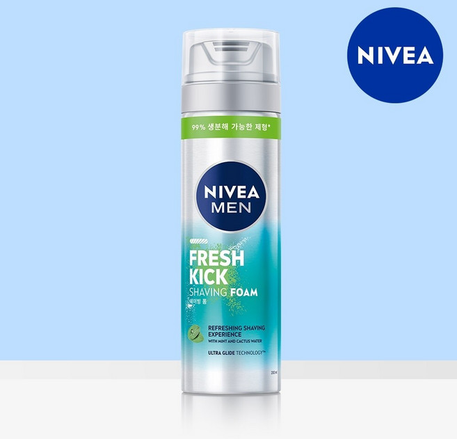 니베아 맨 프레시 킥 쉐이빙폼 200ml 1개