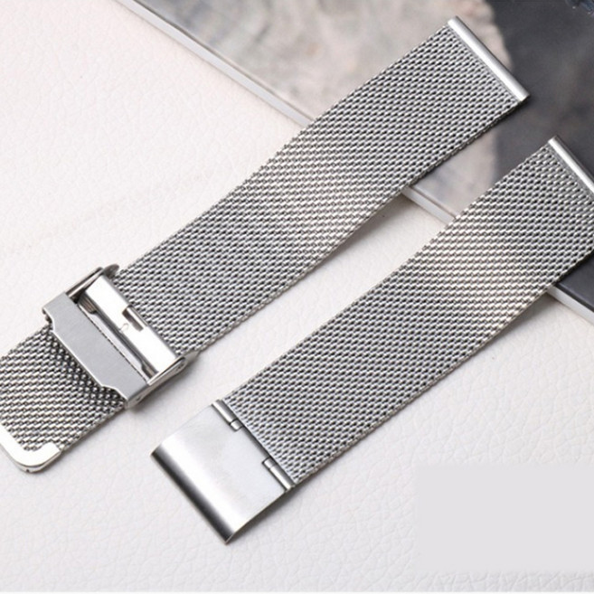 타임뷰 WT-011 슬림 메탈시계줄 블랙 실버 20mm 22mm 교체공구무료증정