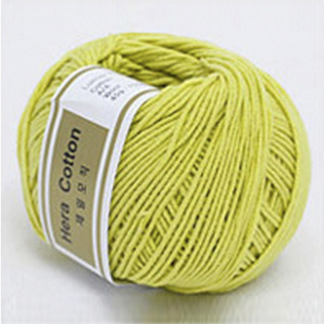 헤라 코튼 뜨개실, 210.옐로우라임, 1개
