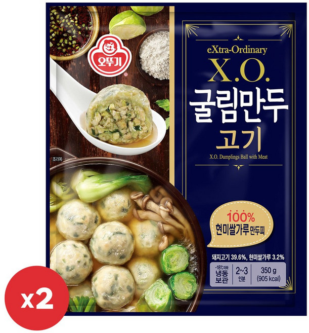 오뚜기 XO 굴림만두고기 350g, 4개