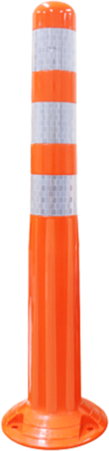 블라인드시선유도봉 2사이즈 국산 차선규제봉, 주황(백색반사지), 1개