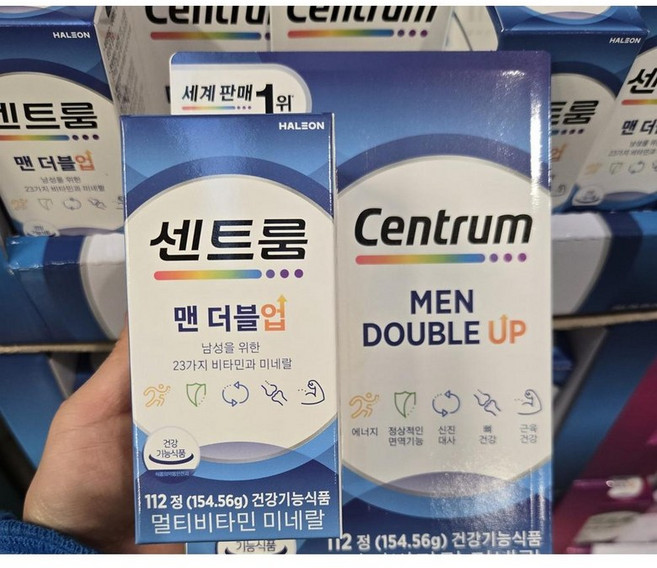 Centrum 센트룸 멀티비타민 미네랄 맨 더블업, 5개, 112정