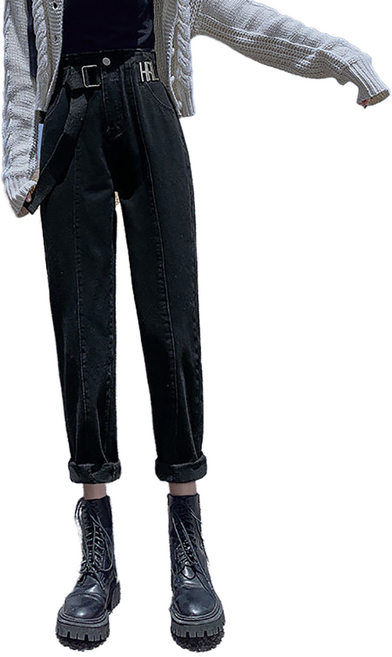 셀럽당 여자 청바지 배기 팬츠 여 춘추 일자핏 와이드 하이웨이스트 팬츠