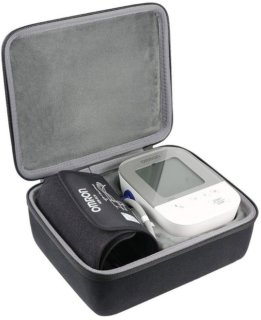 OMRON 실버 M4 모니터용 co2CREA 하드 케이스 상완 커프 BP5250 BP7250 HEM-7156 HEM-7155T 휴대용 여행용 케이스 교체, OMRON 실버 오므론 M4 혈압 모니터를 위한 co2, 1개