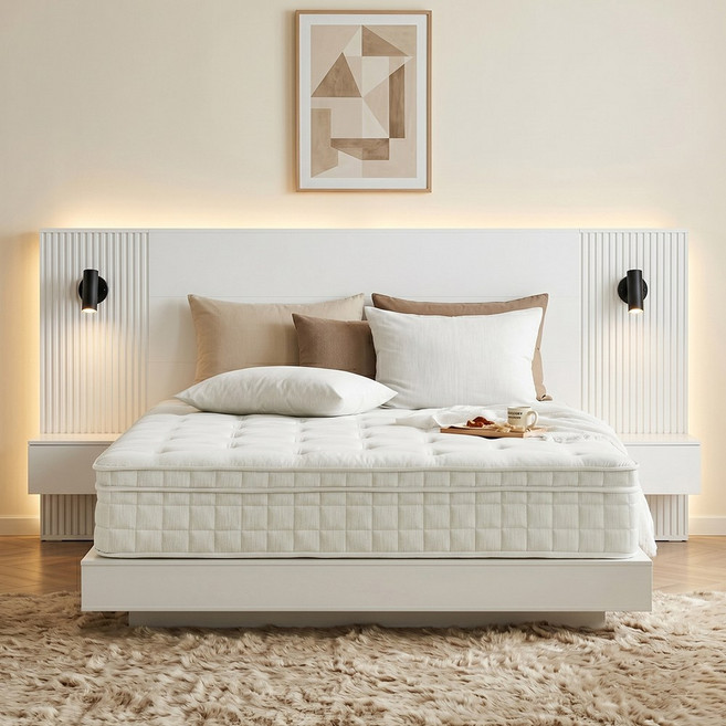 [쿠팡방문설치] SD수면연구 매트리스 허리통증에 좋은 탄탄한 숙면 매트 화이트 맥스 라벨, 30cm, 중간 단단함