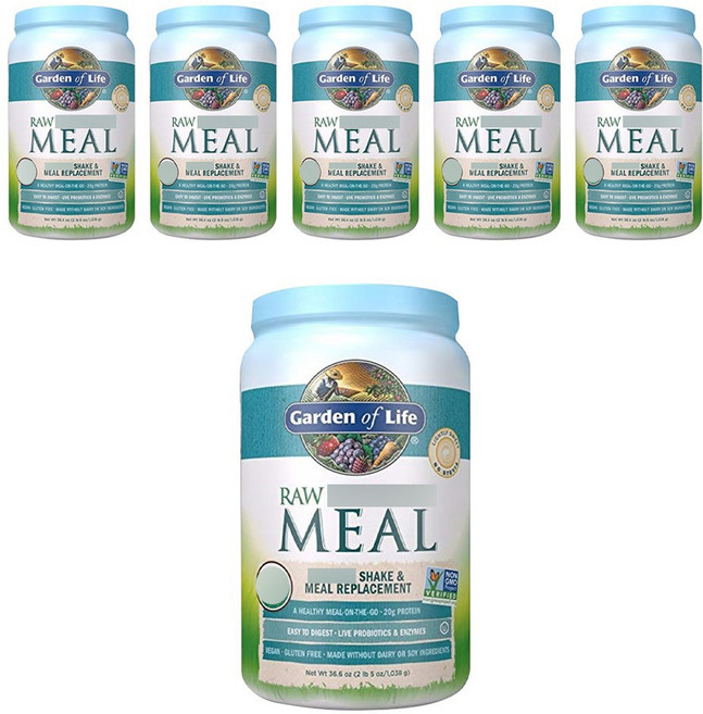 Garden of Life 超級食物植物性蛋白奶昔粉, 1.038kg, 6罐