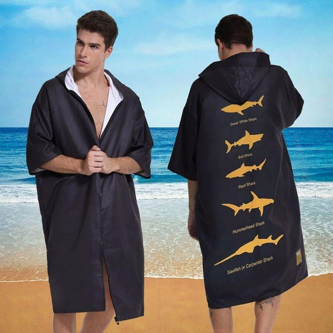 후드 판초타올 판초타월 수영복가운 다이빙 서핑판초
