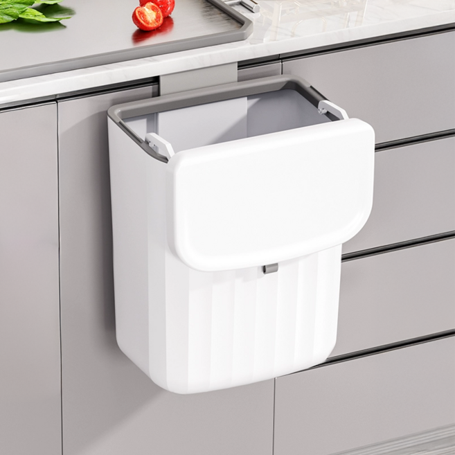 올릭 키친 걸이형 싱크대 휴지통 + 싱크대 홀더 + 벽걸이 홀더 세트, 화이트