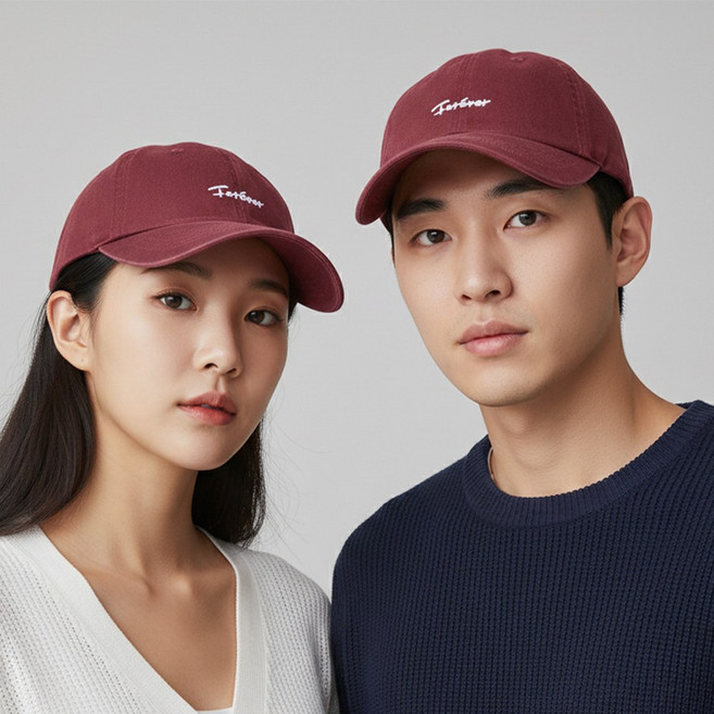루타미 포에버 시그니처 레터링 남여공용 볼캡