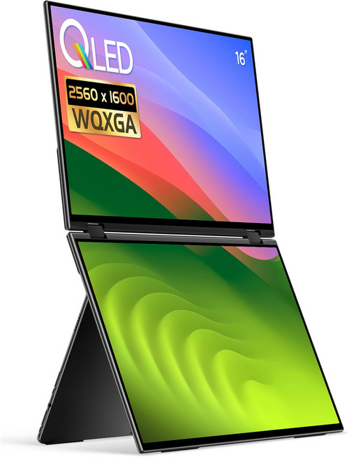 EHOMEWEI 이홈웨이 X시리즈 14.2 16 18.5인치 IPS QLED 휴대용 모니터 FHD 2K 60Hz 100Hz 노트북 스위치 듀얼 서브모니터, X1 Pro, 40.64cm