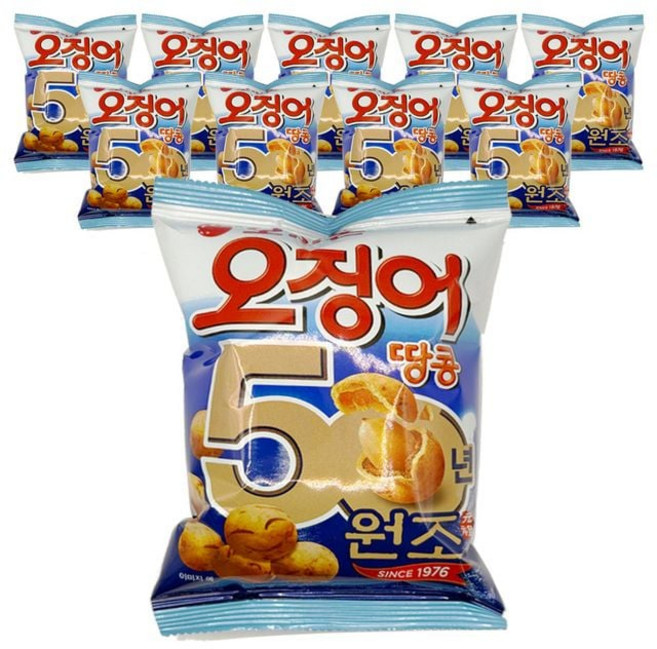 오리온 오징어땅콩 98g 10개 일반상품, 1개, 1g
