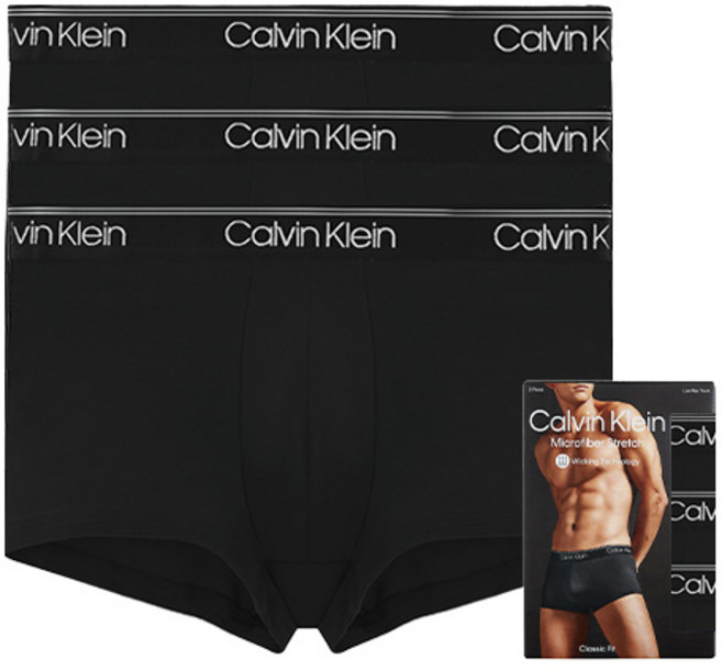 캘빈클라인 언더웨어 CK 남자 팬티 속옷 드로즈 사각 세트