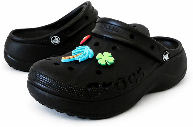 CROCS 정품 크록스 여성 바야 플랫폼 클로그 208186 레츄 악세사리