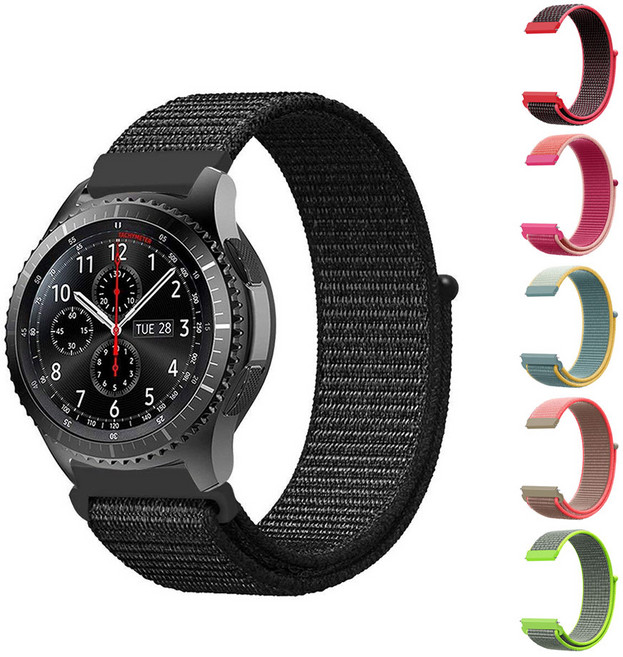 올인템 갤럭시호환 워치5 프로 워치4/워치4 클래식/액티브2/프론티어/클래식/워치3/S2/S3 스포츠 루프 밴드 스트랩 20mm 22mm, 그리스