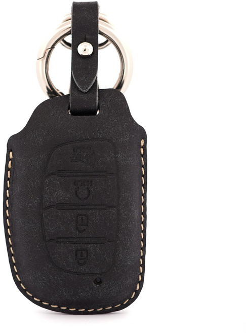페레노 현대 캐스퍼 스마트키 가죽케이스 PH14 casper 키링, 푸에블로 블랙