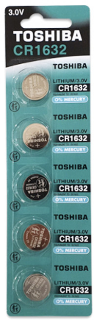 도시바 CR1632 3V 리튬코인전지 1알 5알 카드포장, 도시바 CR1632 5알, 1세트, 1개입