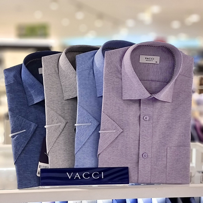 바찌 여름 최신상 TTC솔리드 남성 남자 일반핏 반팔 셔츠 4컬러 (115까지) VD1L2BR602