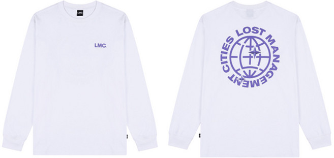 한컴오피스 X LMC 콜라보 리미티드 에디션 엘엠씨 롱슬리브 긴팔티 티셔츠 오버핏