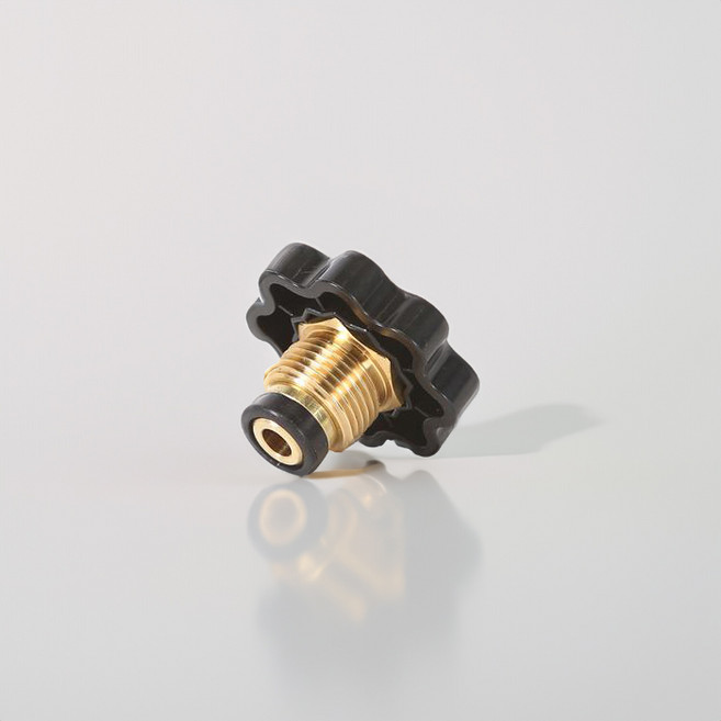 국산 캠핑 LPG 나사식 블랙 밸브마개 가스누수방지 캡, 1개