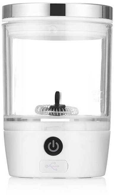 미니 휴대용 야외 여행 자동 우유 FROTHER 전기 FROTHING FOAMER 초콜릿 믹서 커피 기계, White