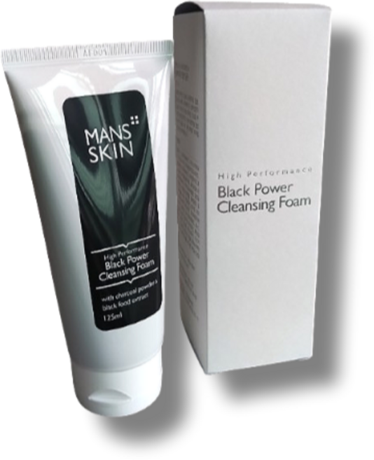 맨즈스킨 하이퍼포먼스 블랙파워 클렌징폼, 2개, 125ml