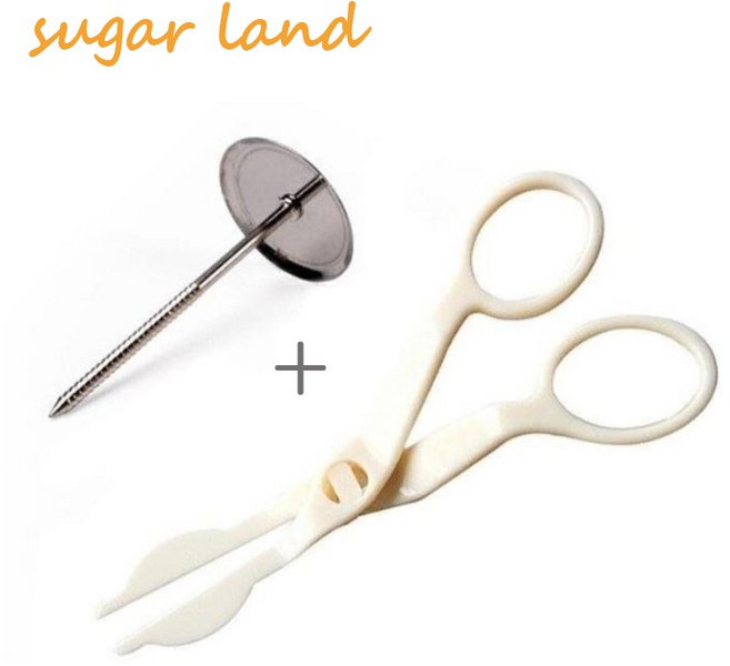 슈가크래프트 도구 와이드꽃가위 꽃받침 세트 설탕공예 제과제빵, 1개