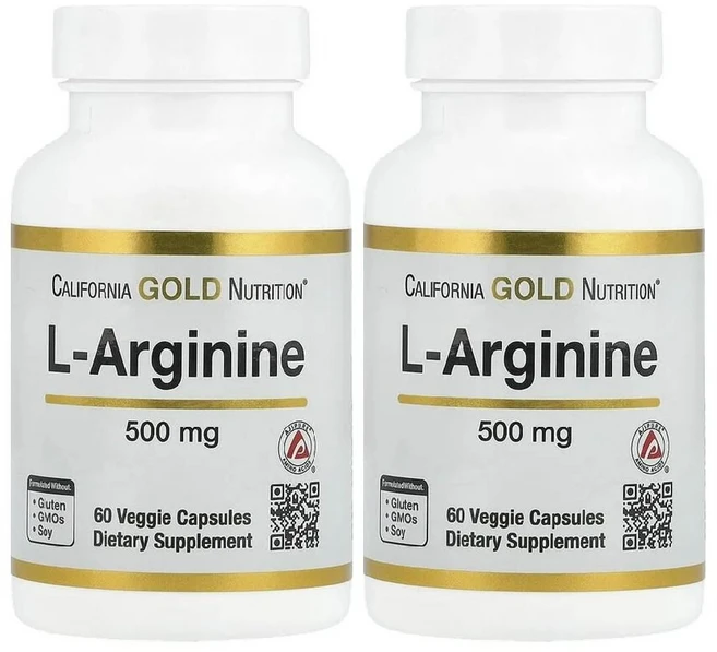 CGN 아르기닌 엘 아미노산 AjiPure L Arginine 500mg 60캡슐 2병, 2개, 60정 - 쿠팡