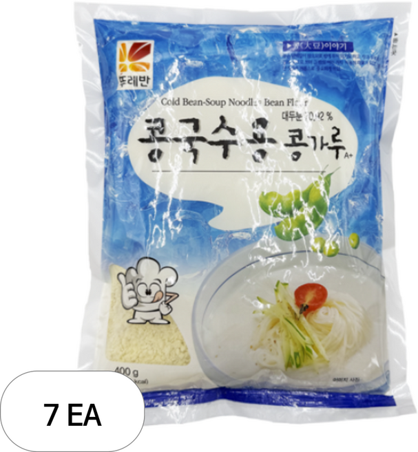 뚜레반 콩국수용 콩가루, 400g, 7개