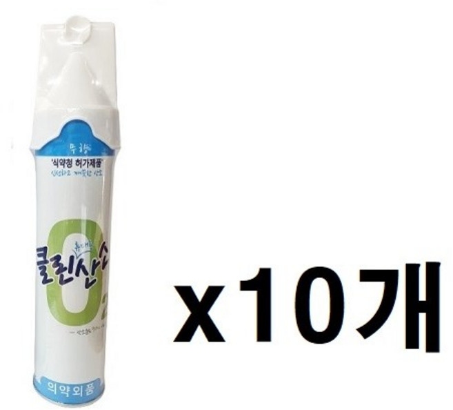 클린오투 휴대용 산소캔 816ml 10개입