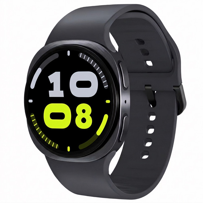 GS Watch 8M 스마트워치 한국어 지원 스마트폰 연동 건강 관리 운동 스포츠 워치 위치 정보 연동, 블랙 (44mm / 블루투스)
