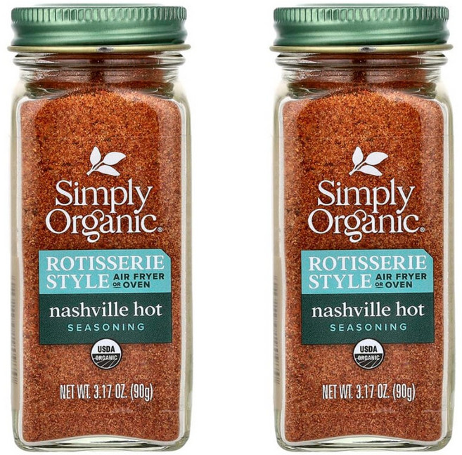 심플리오가닉 로티세리 시즈닝 내슈빌 핫 90g, 2개