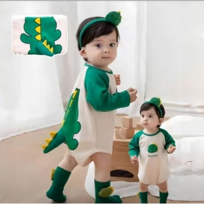 男女寶寶可愛立體尾巴春秋季 百日裝 週歲裝