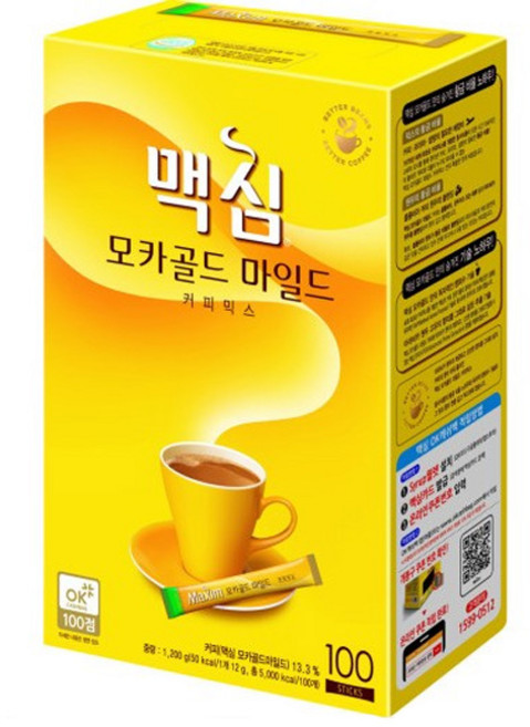 맥심 모카골드커피, 1개, 100개입