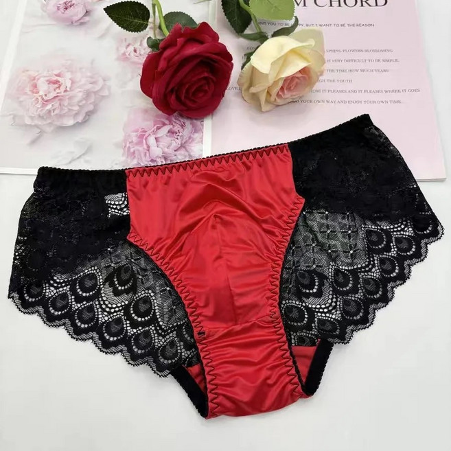 남성용 빅사이즈 브리프 밴딩 스판 레이스 발편한 실크 팬티26fa0g1LL