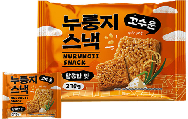 꼬수운 누룽지스낵 달콤한맛, 1개, 270g