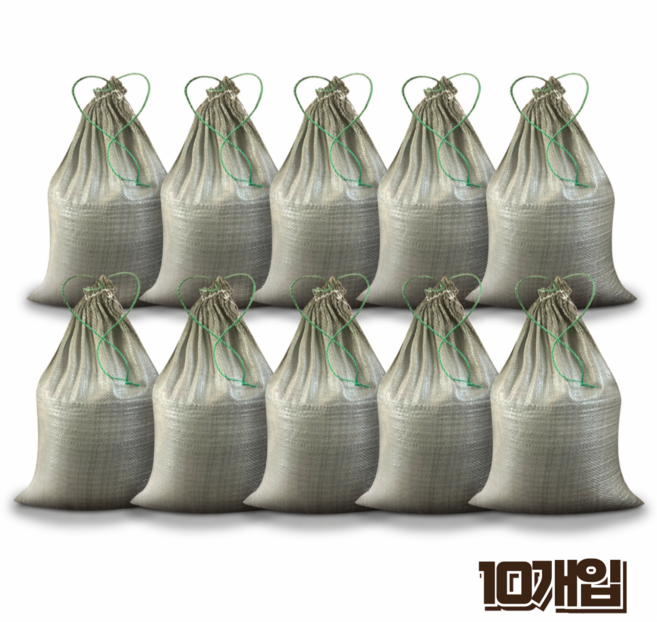 홈앤힐링 조이는 폐기물 마대자루 80kg 70x110cm, 10개, 연그레이(70x110)