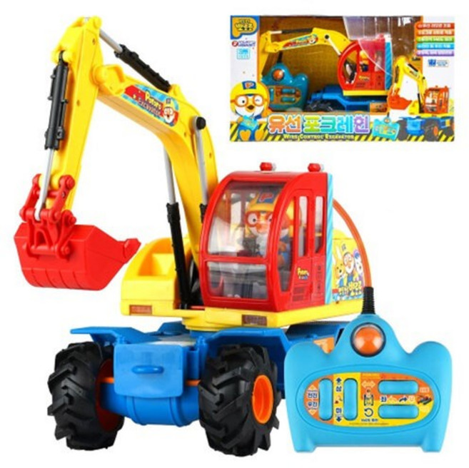 뽀로로 유선 포크레인 중장비 크레인, 1개, 본품