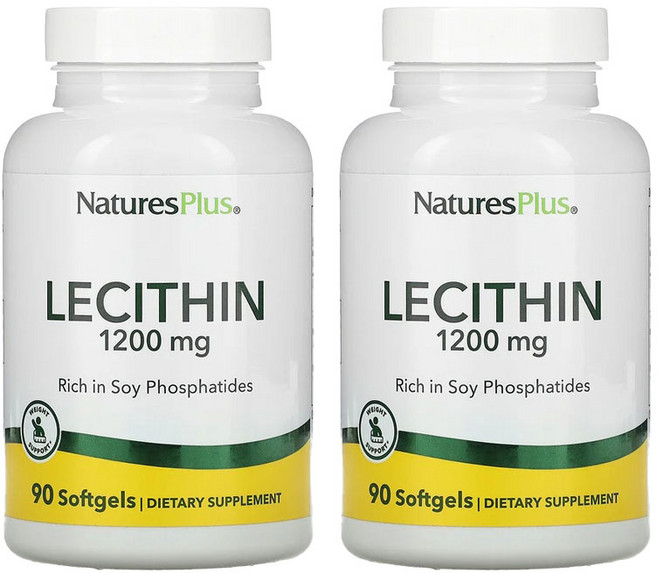 네이처스플러스 레시틴 1200mg 90소프트젤 X 2통, 90정, 2개