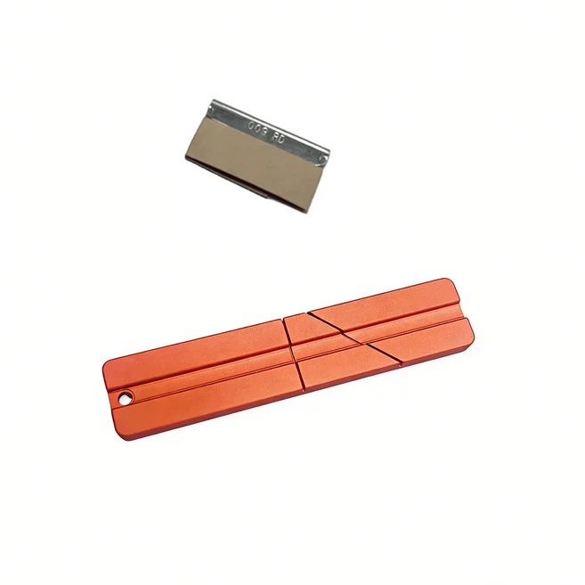 오디오 카세트 테이프 접합 블록 1/8인치 알루미늄 스플라이스 수리, 01 빠른  Mainland, 03 orange-1 pc