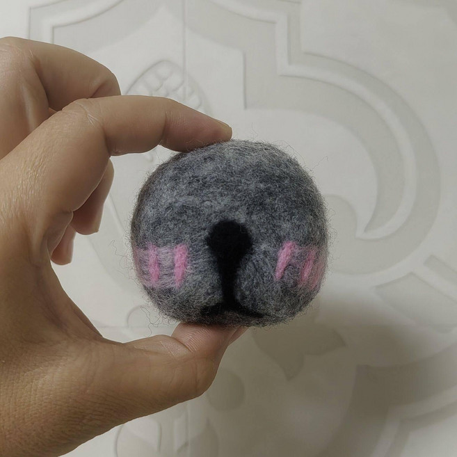 경자네 귀여운 인테리어 고양이수염 화분 반려동물, 1개, 1g, 그레이 핑크