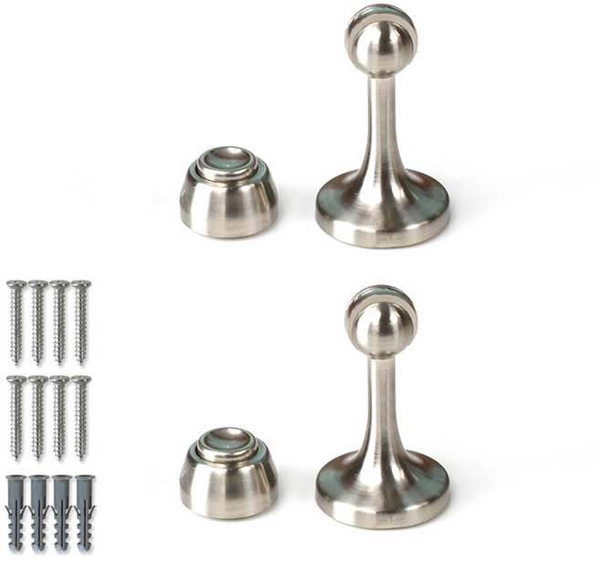 강력 자석스토퍼 2개입 실버, 1개